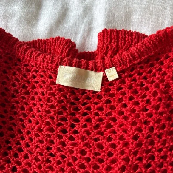 Monday Swimwear Red Knit Cover-Up Dress - Picture 4 of 5